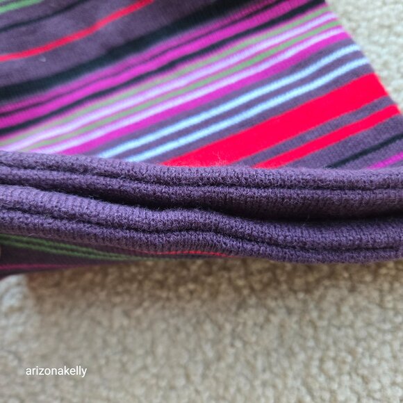 Merino Wool Striped Scarf - Picture 5 of 7
